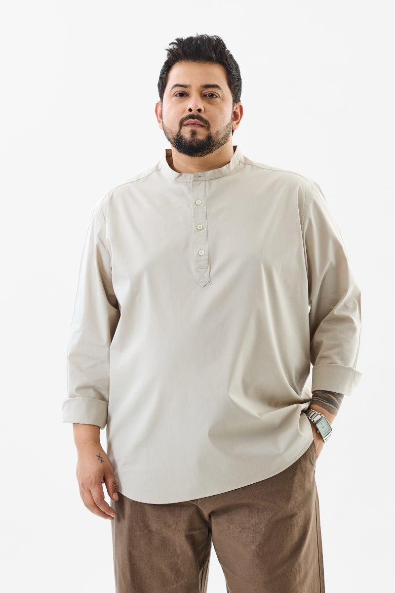 SNITCH Regular Fit Stretch Plus Size Kurta Shirt - Image 1